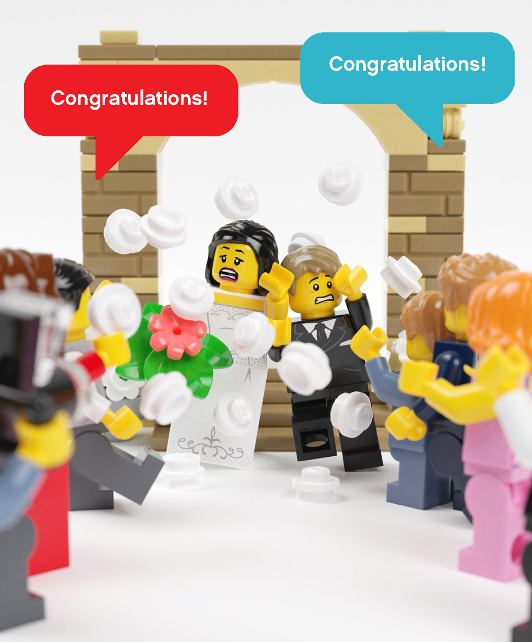 LEGO® Minifigur-Karten: 20 Grußkarten mit Kuverts 5007178