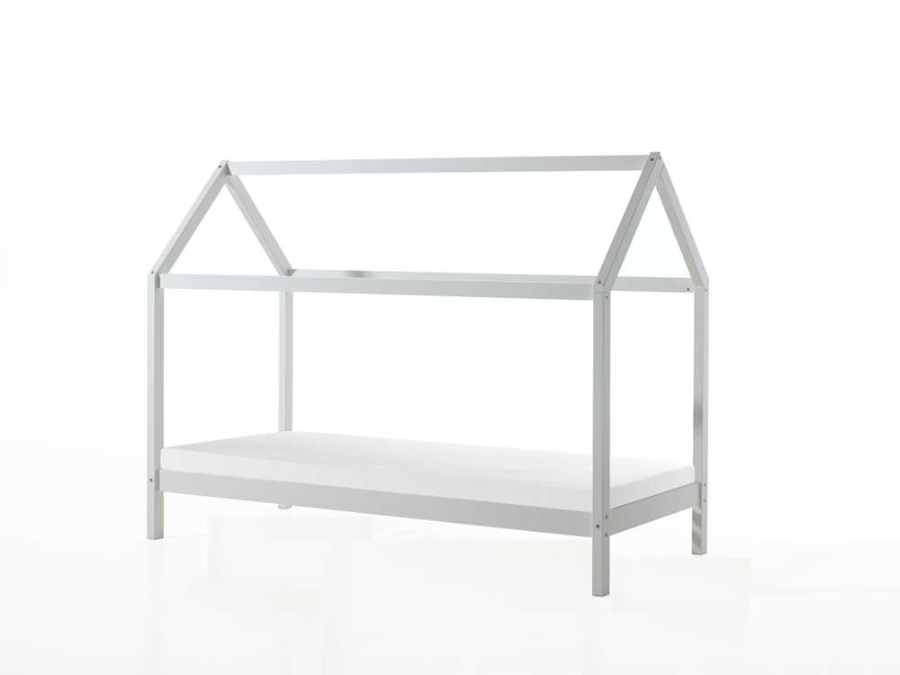 VIPACK Dallas 2 Hausbett 90 x 200 cm Liegefläche, Weiß