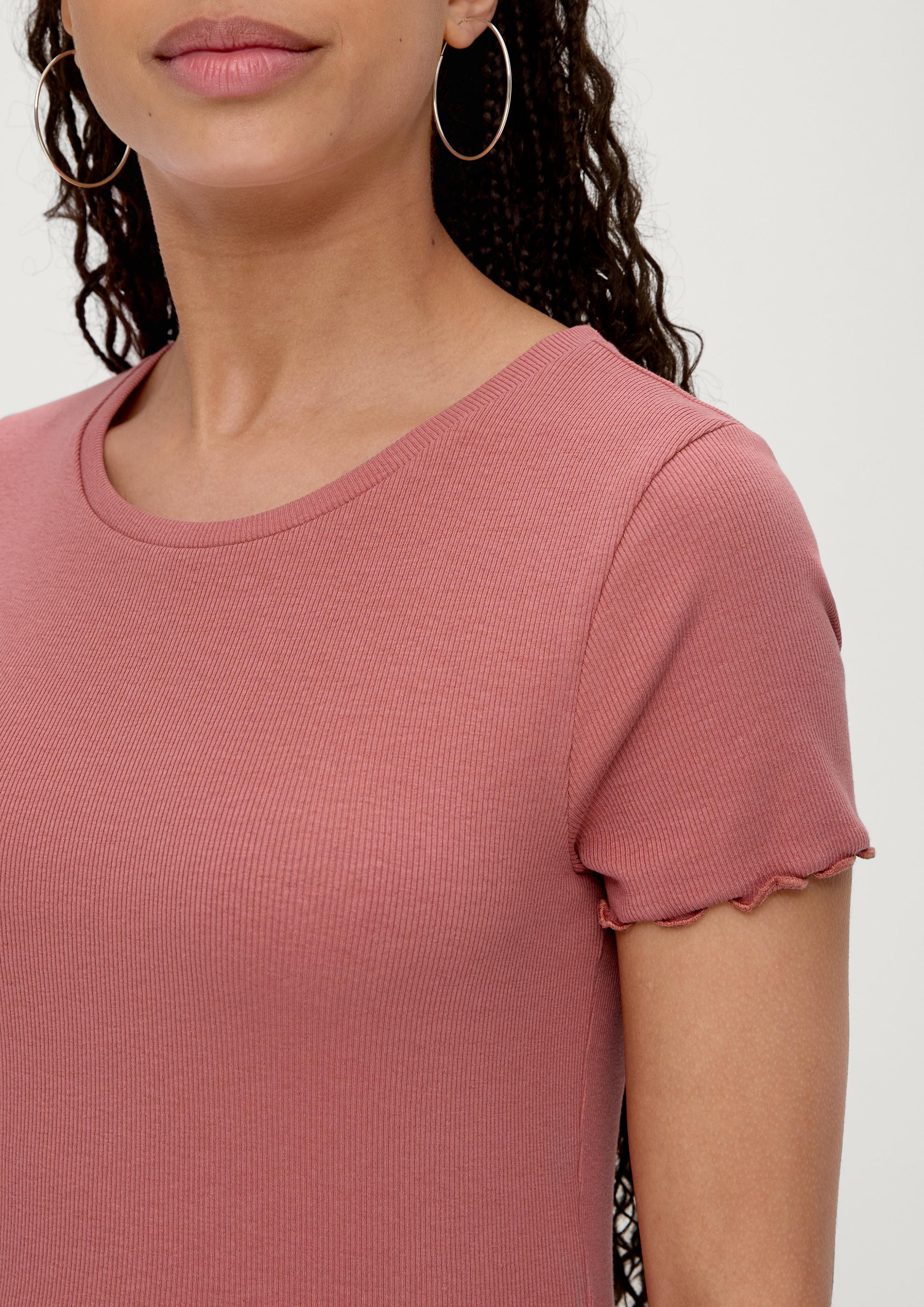 T-Shirt mit Rippstruktur  2131402-2069