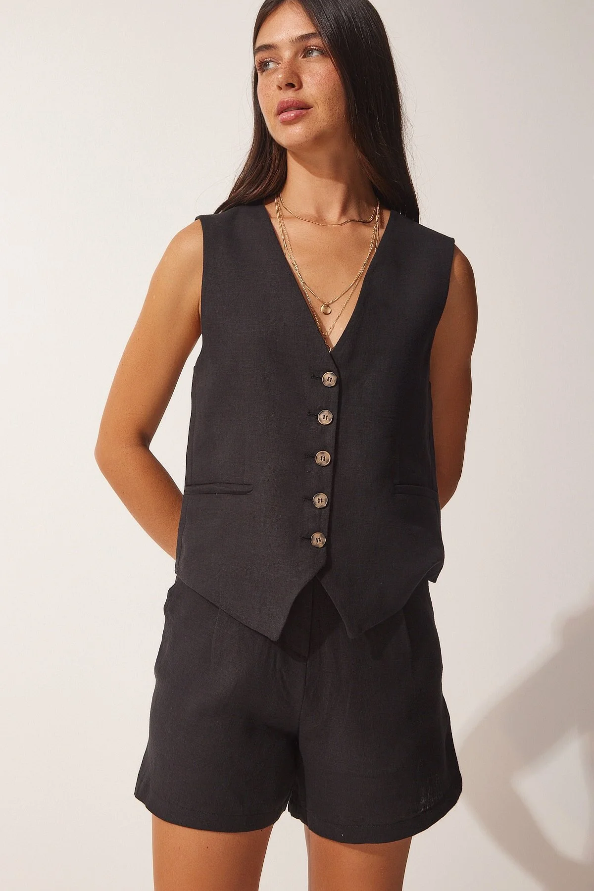 Happiness İstanbul  Zweiteiler - Schwarz - Regular Fit