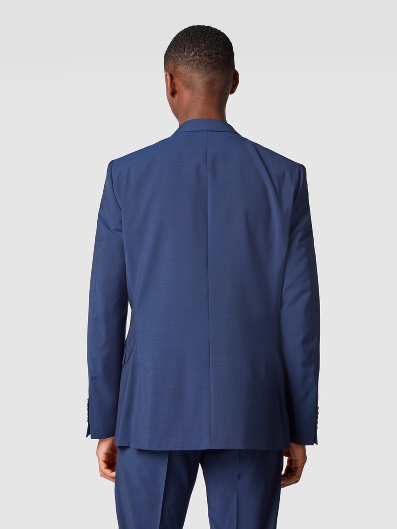 Slim Fit 2-Knopf-Sakko aus reiner Schurwolle in blau
