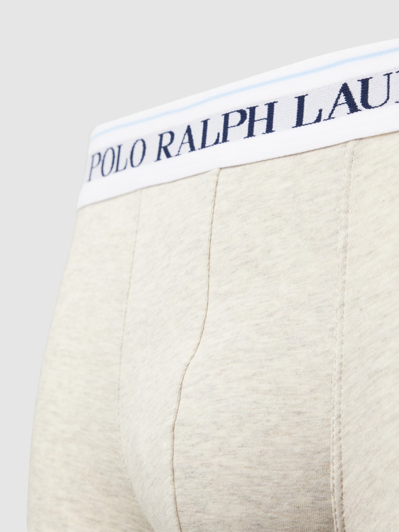 Boxershorts mit elastischem Logo-Bund im 3er-Pack in mittelgrau meliert