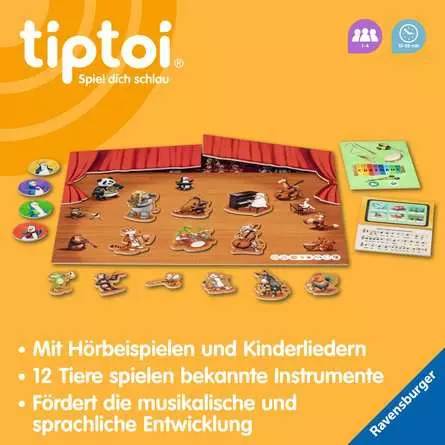tiptoi® Mein tierischer Musik-Spaß - Lernspiel ab 3 Jahren