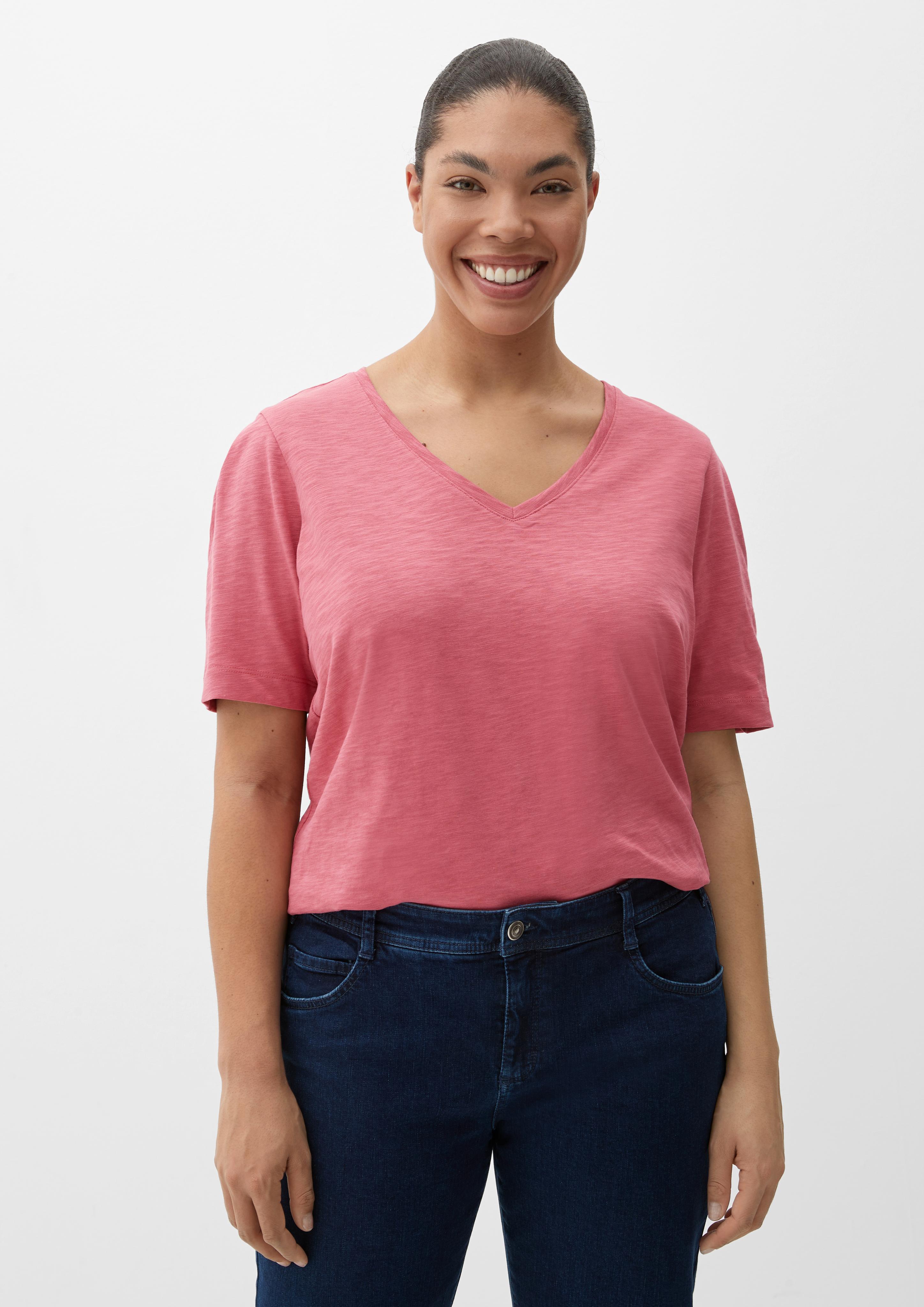 T-Shirt aus Flammgarnjersey  2129214-4361