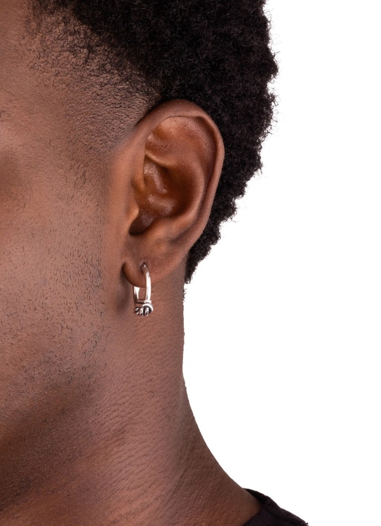 Buddha to Buddha Katja Mix silver hoop earrings