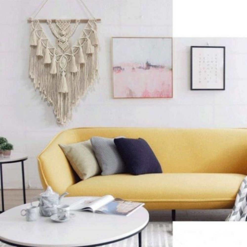 Wandteppich Wandbehang, Wanddekoration, Chic Bohemian Woven Tapisserie 45 x 90 cm, EBUY