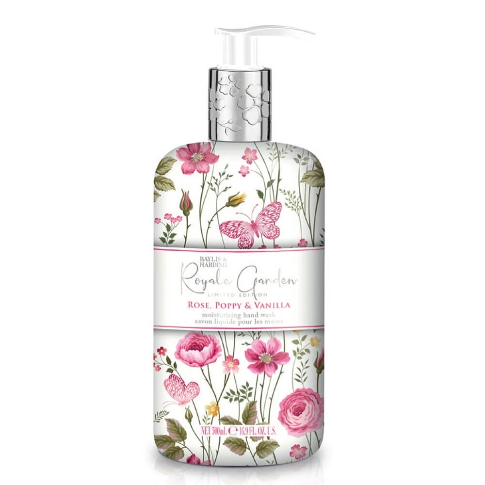 baylis & harding Royale Garden - Rose, Coquelicot et Vanille Savon liquide mains