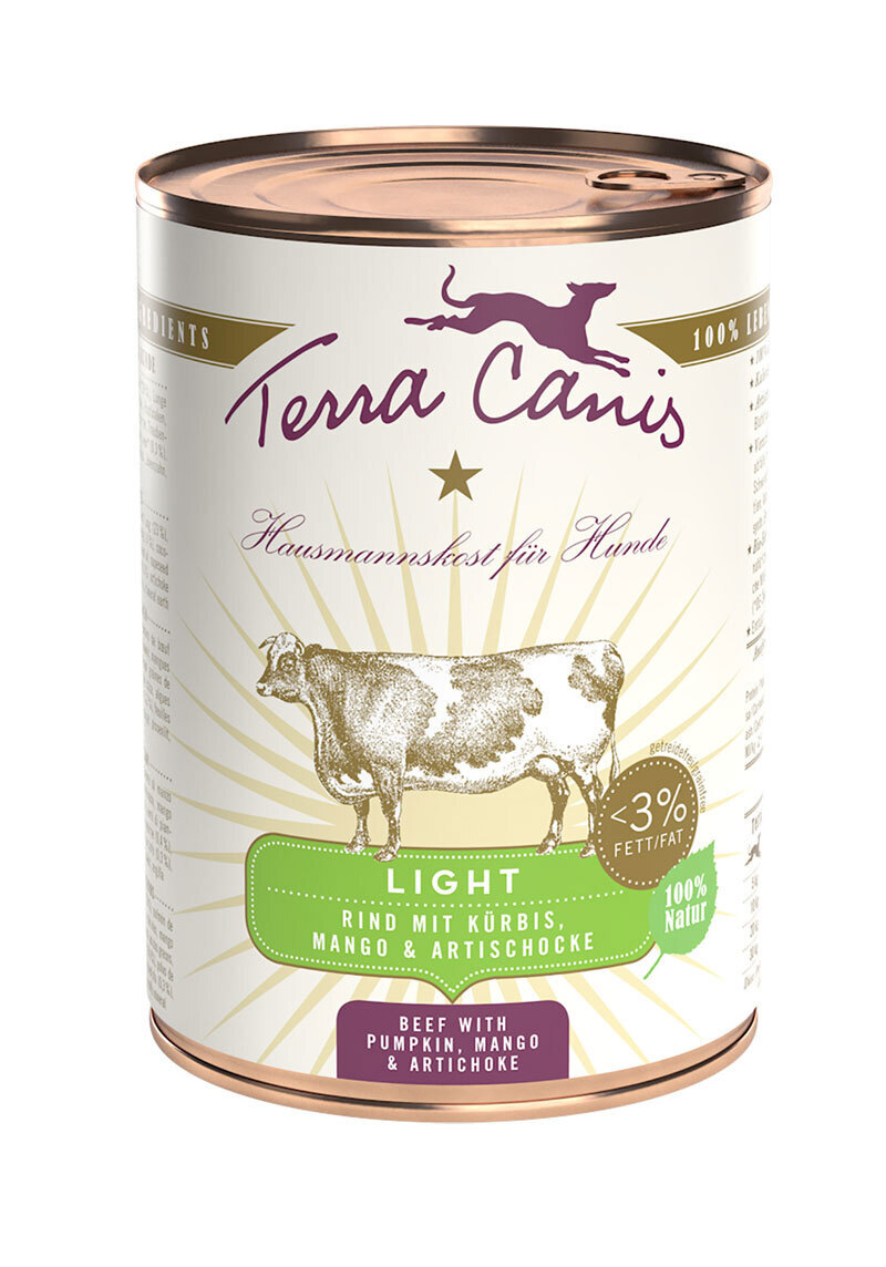 Terra Canis Hundenassfutter Terra Canis Light 6x400g Rind