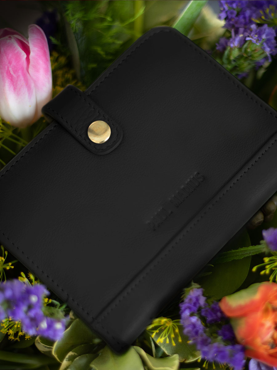 LePortefeuille Jeanne Art Déco - Noir