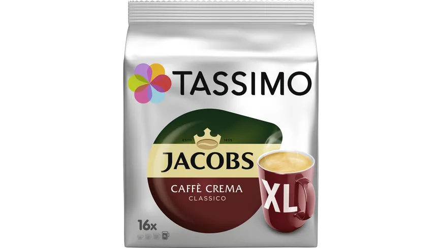 Tassimo Jacobs Kaffee Kapseln Discs Caffe Crema Classico XL 132.8 g