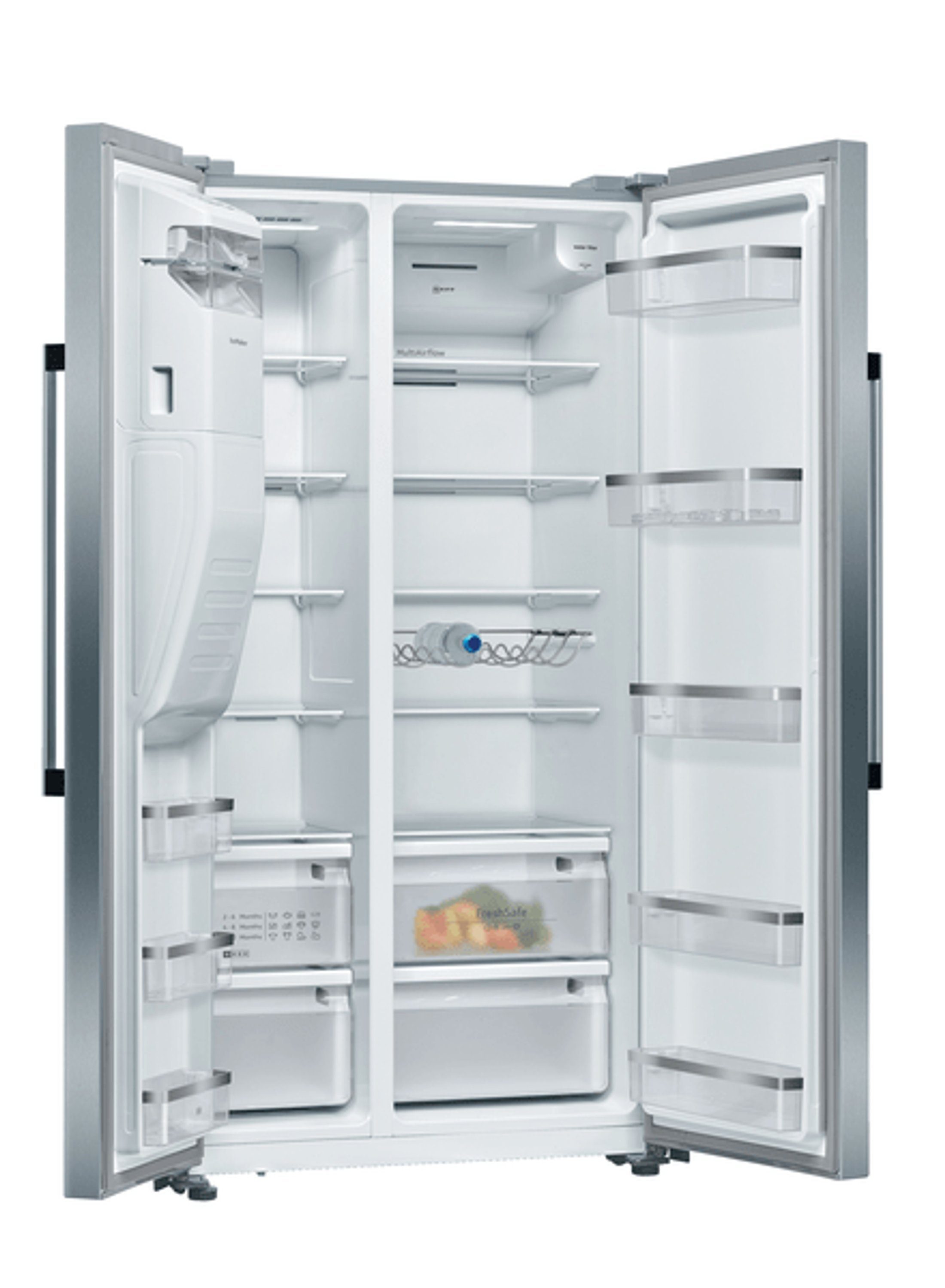 NEFF Side-by-Side KA3923IE0, 179 cm hoch, 91 cm breit, NoFrost, Eisspender, flexible Flaschengitter