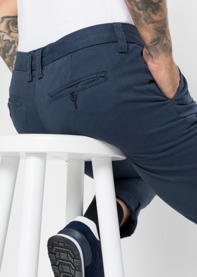 Regular Fit Chinohose, Straight