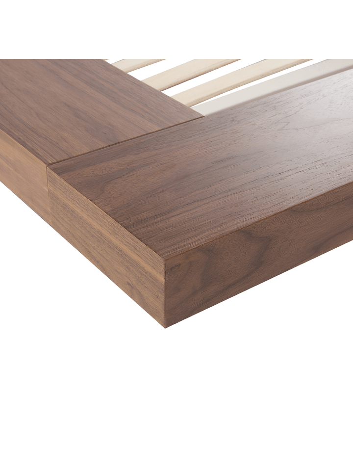 Beliani Doppelbett mit LED ZEN in Heller Holzfarbton/Weiß günstig kaufen onesize