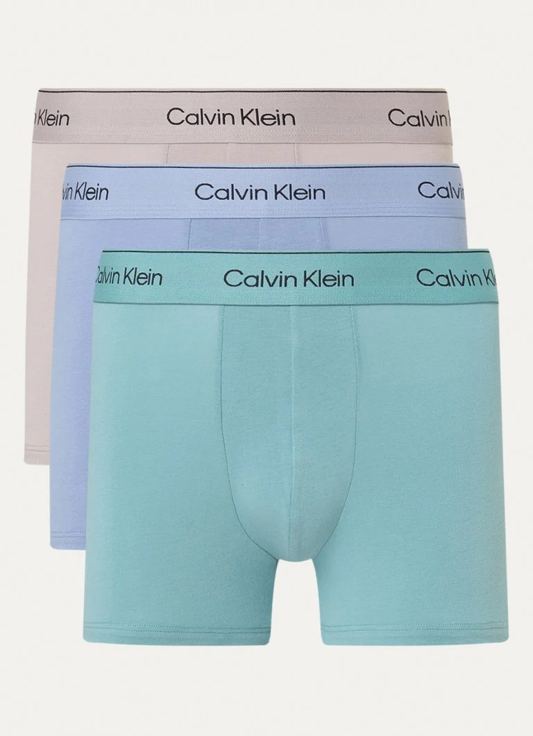 Calvin Klein Boxer Shorts with logo waistband in a 3-pack