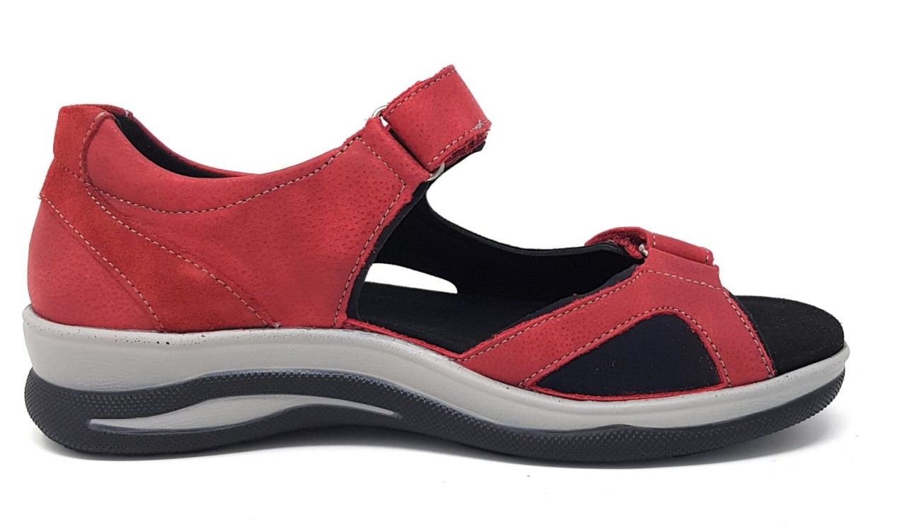 FIDELIO Komfort Sandalen rot