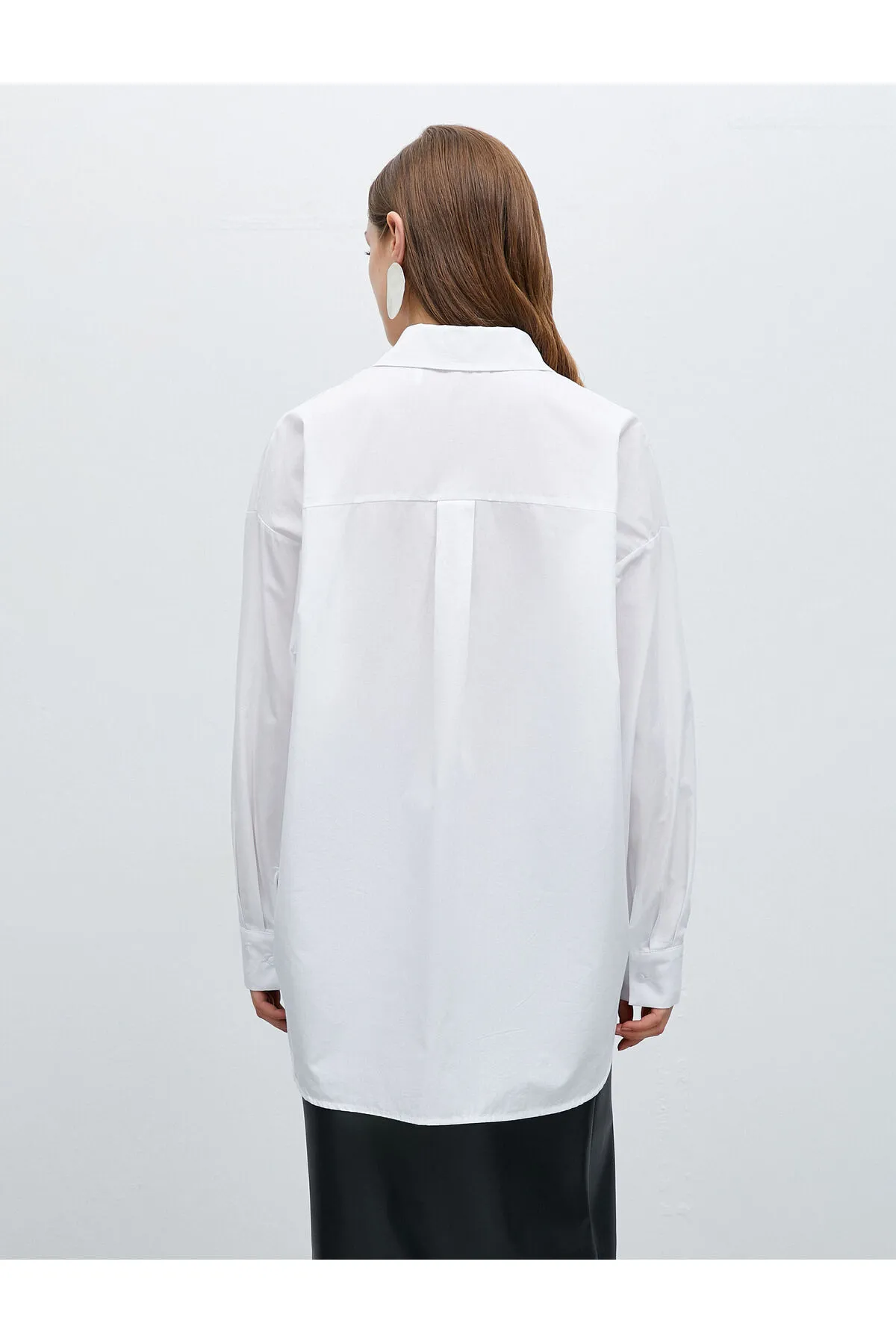 Koton  Oversize-Hemd aus Baumwolle mit Taschendetail