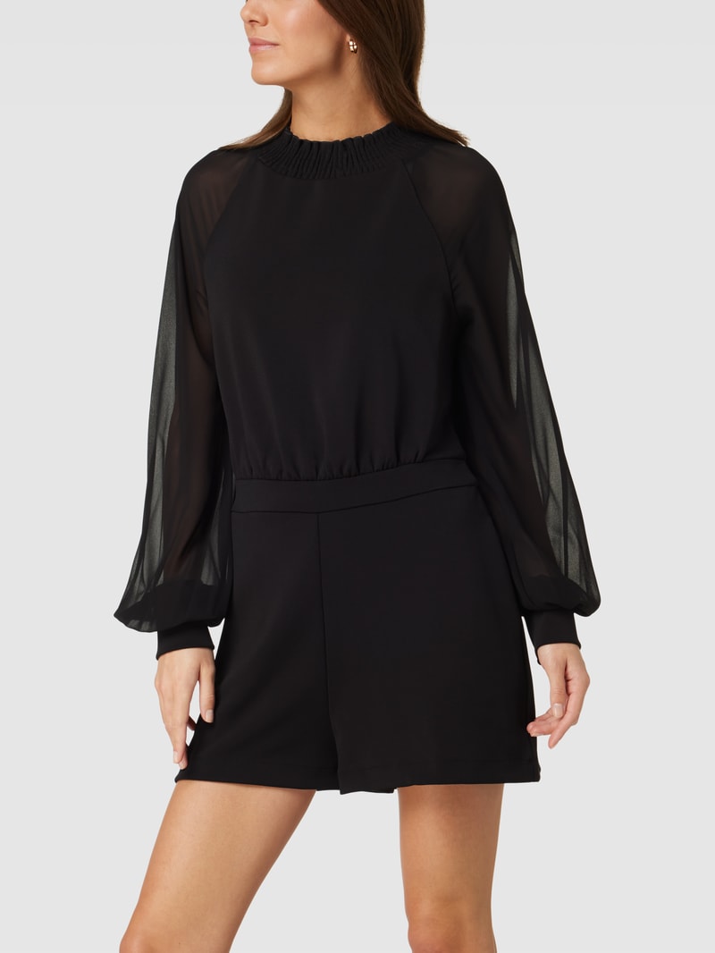 Jumpsuit mit Stehkragen Modell 'MYRNA' in schwarz