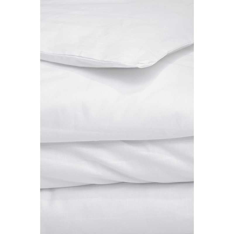 Housse de couette unie en Coton Bio pour lit 1 personne