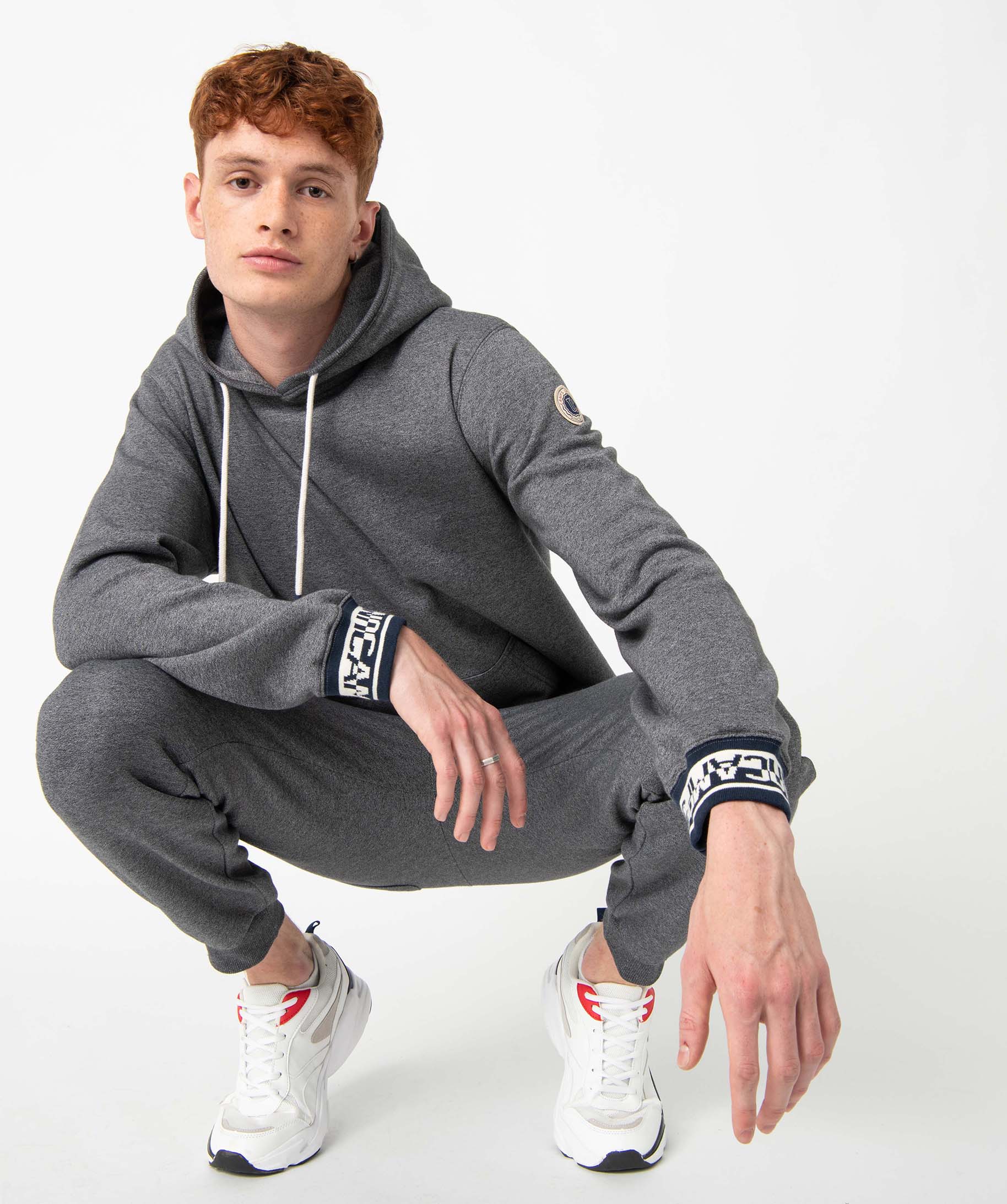 Pantalon de jogging homme avec ceinture imprimée – Camps ... gris | GEMO