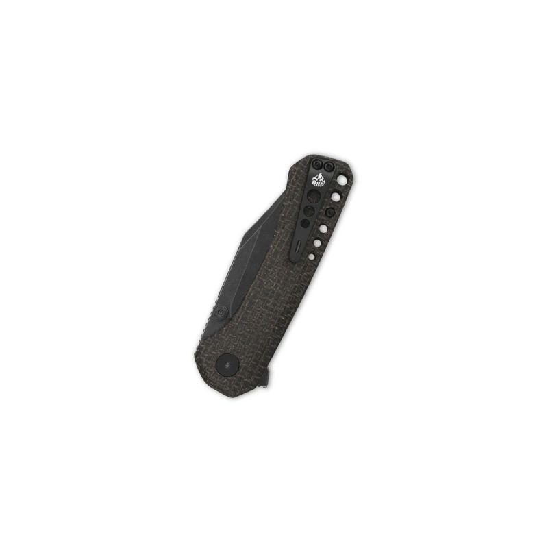 QSP Kestrel Micarta Black STW QS145-A2 Dark Brown
