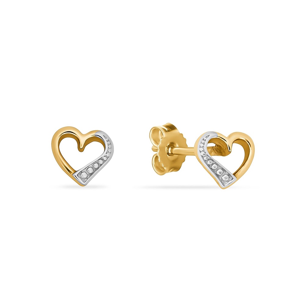 FAVS Boucles d'oreilles à fermoir à poussette 375 Or jaune Boucles d'oreilles