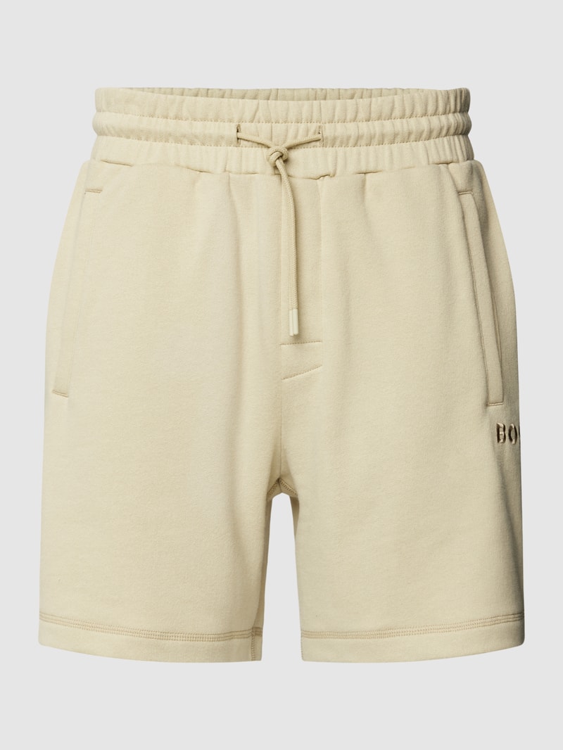 Sweatshorts mit elastischem Bund in schilf