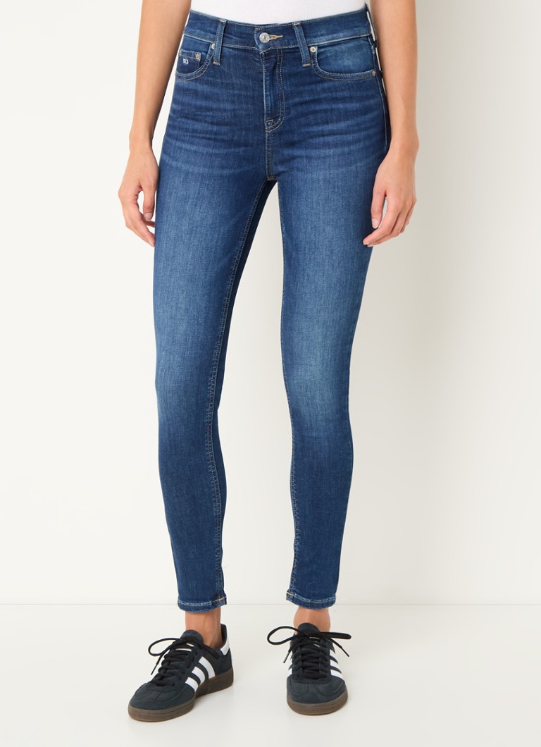 Blugi skinny cu talie înaltă Tommy Hilfiger Nora, de culoare închisă