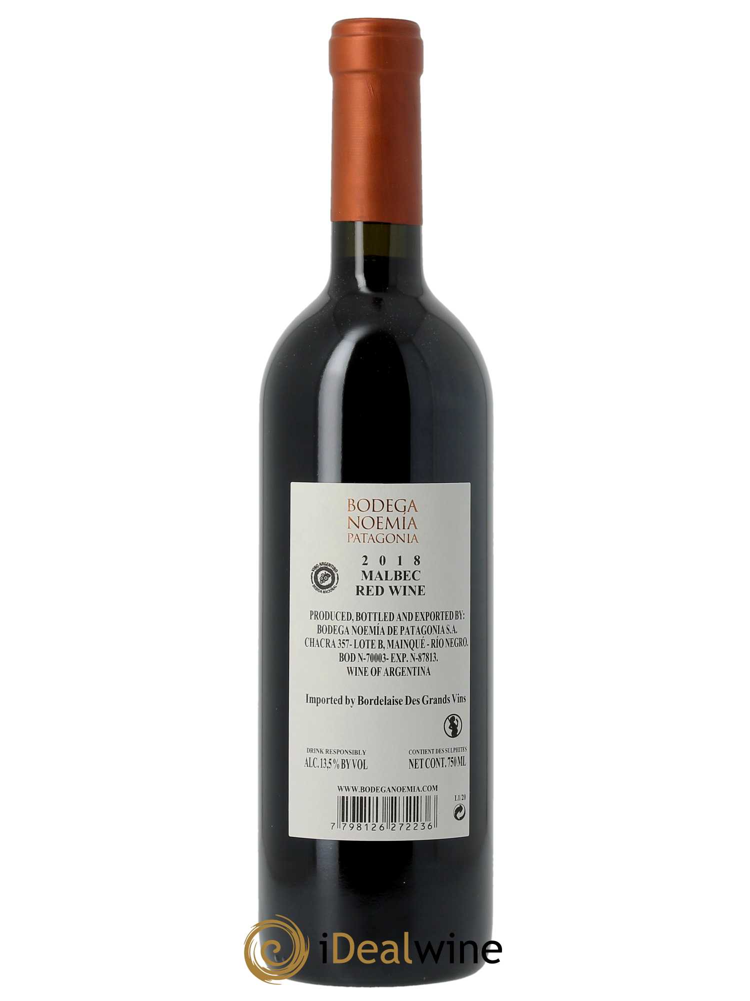 Rio Negro Bodega Noemia Noemia  2018 - Lot de 1 Bouteille