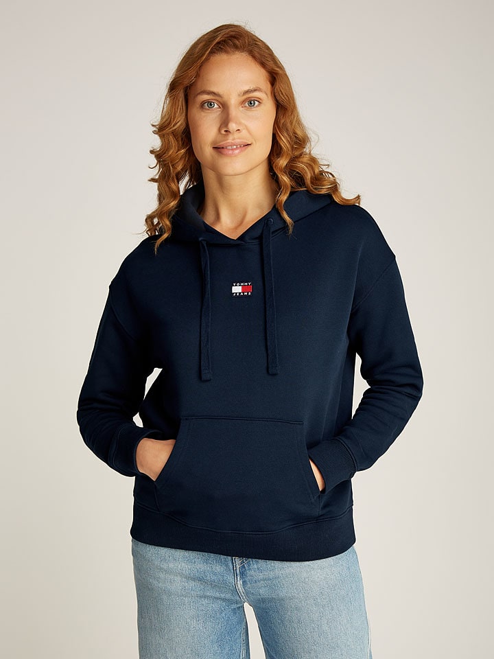 TOMMY JEANS Hoodie in Dunkelblau günstig kaufen