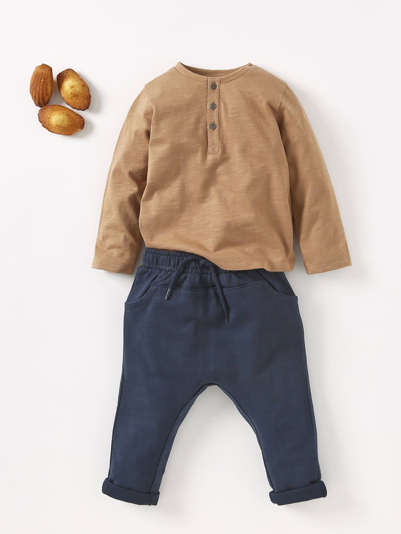 T-shirt tunisien bébé garçon BASICS personnalisable encre