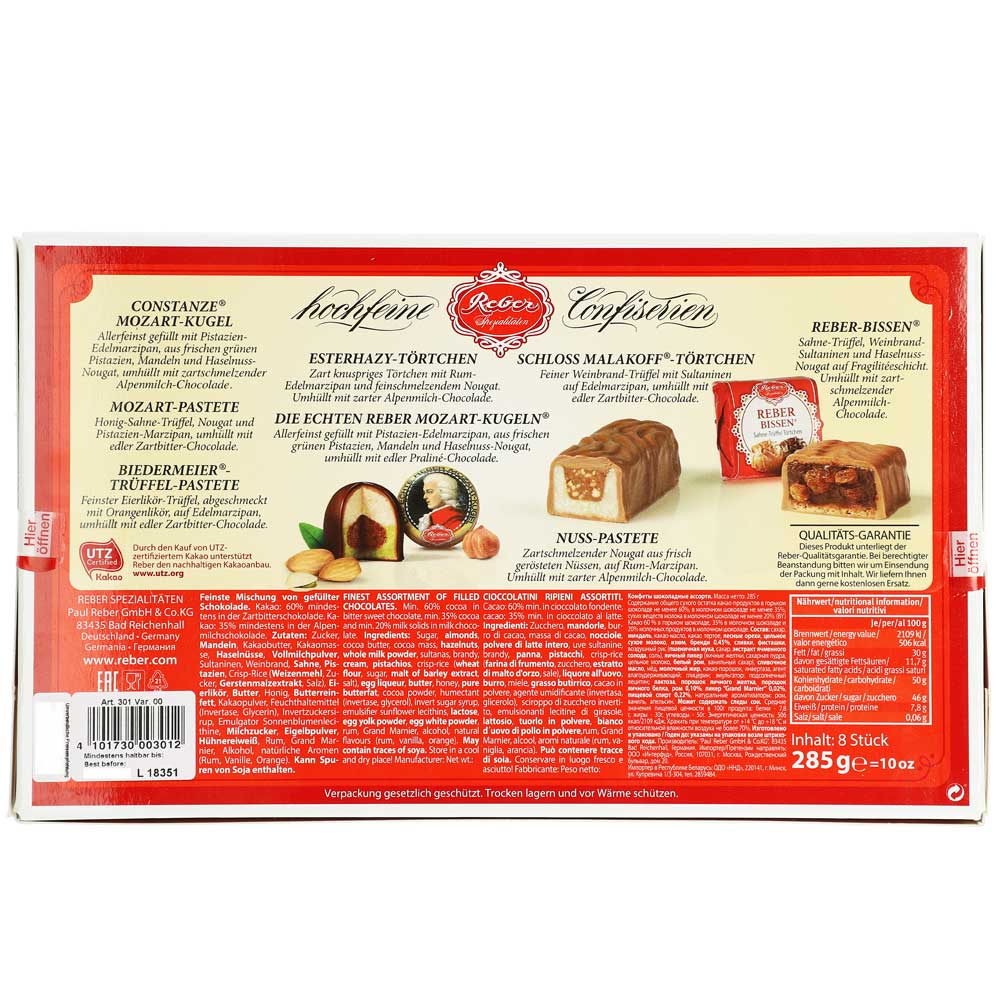 Reber Spezialitäten Kassette 285g