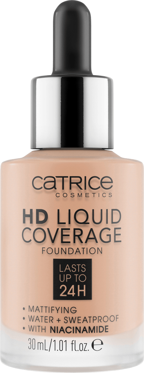Foundation Liquid HD Coverage 20 Rose Beige, 30 ml