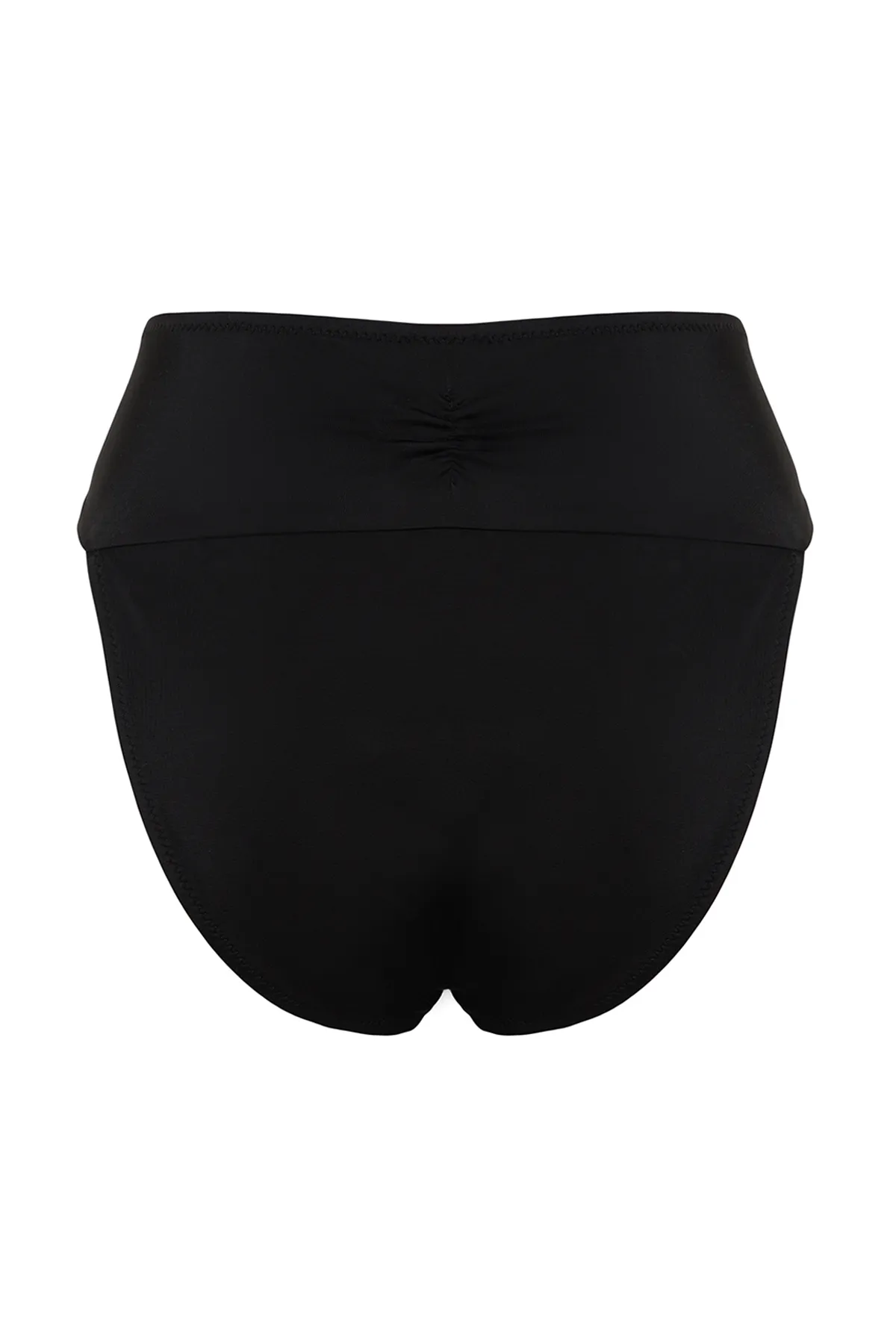Trendyol Collection  Normale Bikinihose mit hoher Taille und hohem Beinausschnitt und schwarzen Accessoires TBESS22BA00001