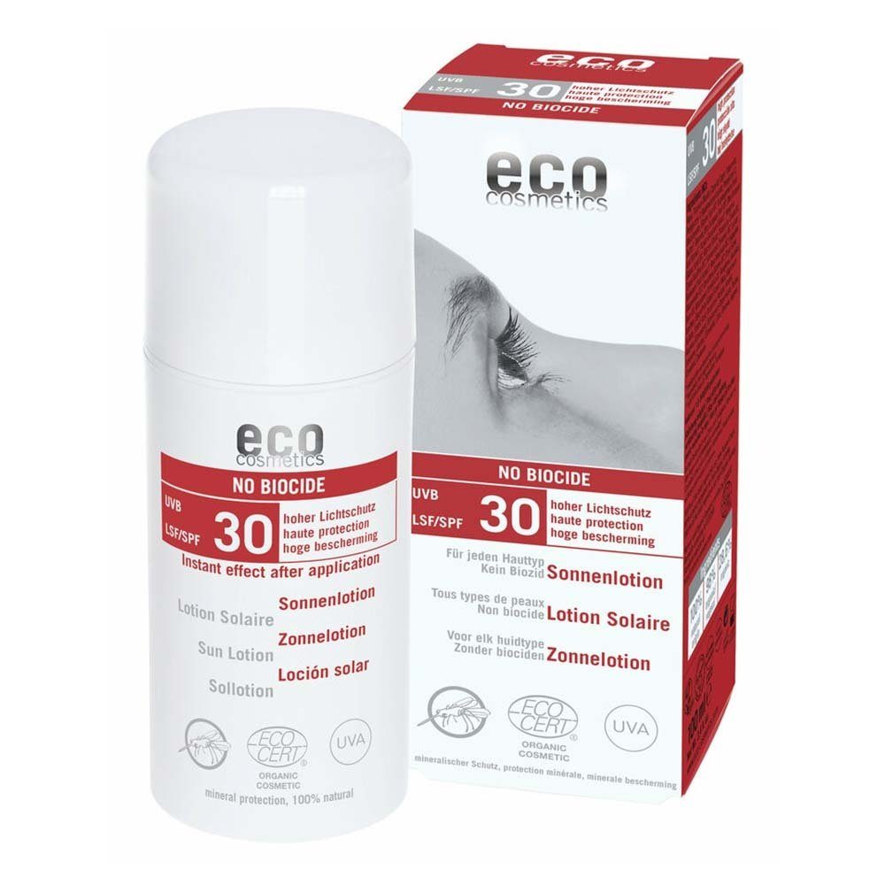 Eco Cosmetics Sonnenschutzlotion No Biocide - Sonnenlotion LSF30 100ml, 1-tlg.
