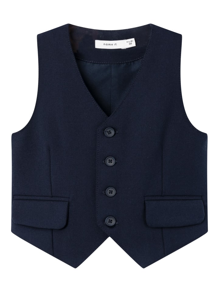 name it Anzugweste in dark sapphire günstig kaufen 92