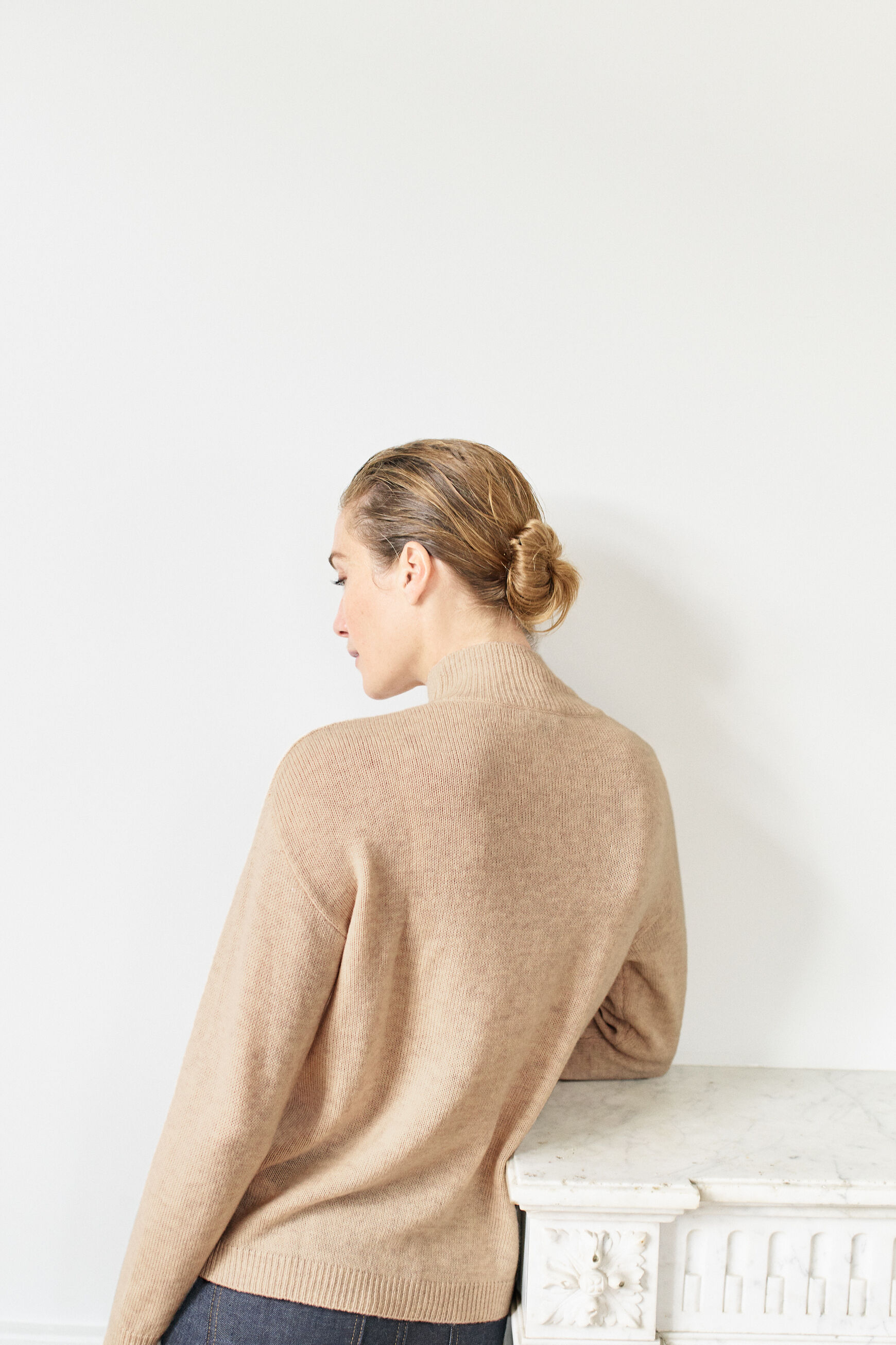 pull florine 100% laine beige femme
