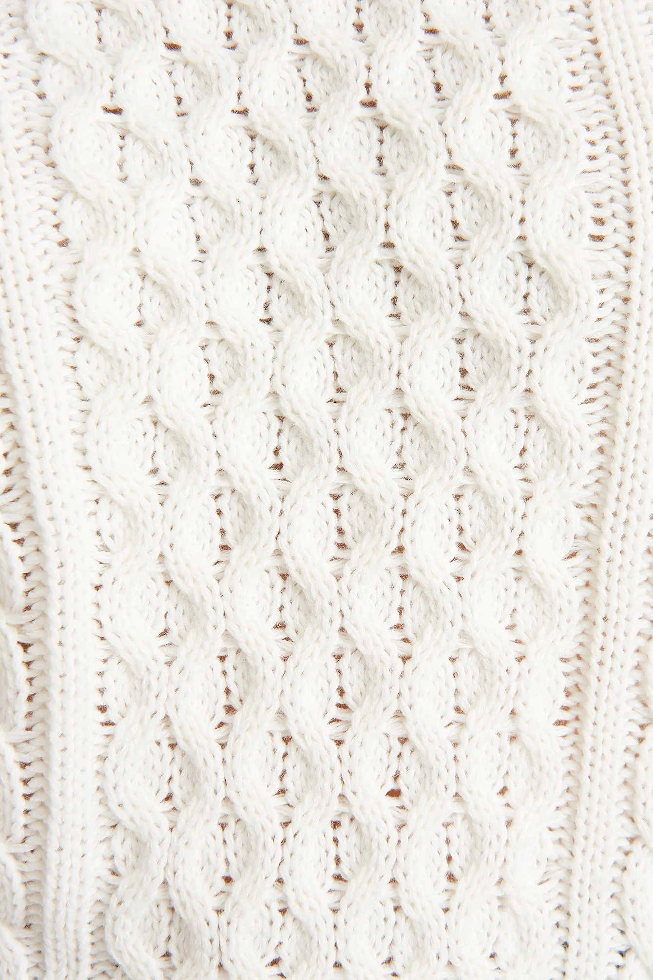 High Neck Cable Knitted Sweater