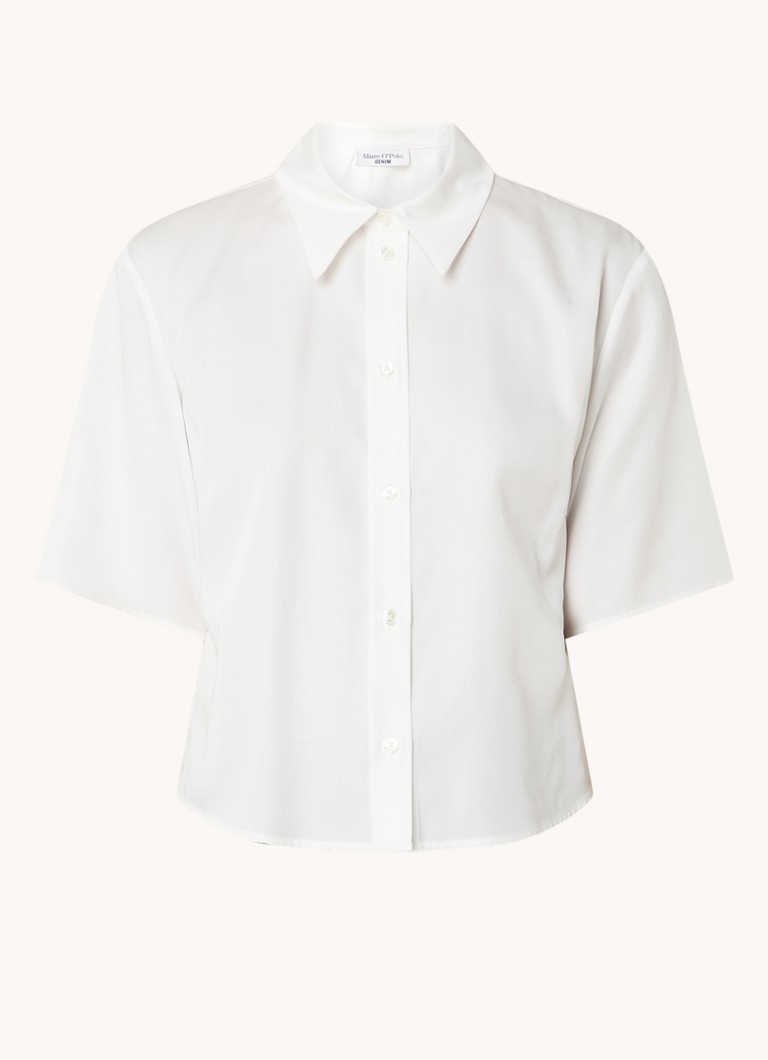 Zkrácená halenka Marc O'Polo Denim z lyocellu