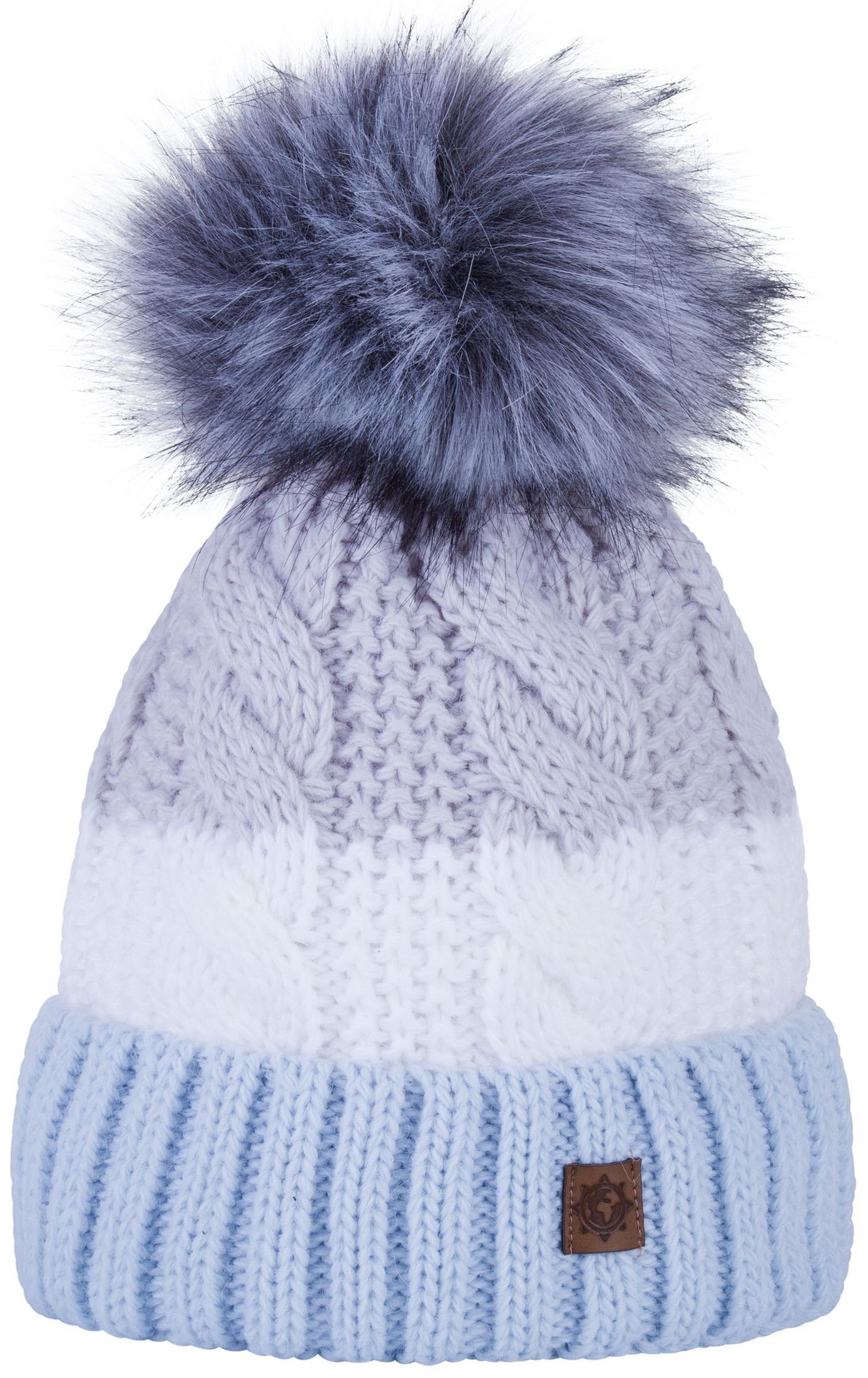 compagno Bommelmütze (1-St) Wintermütze Strickmütze Damen Herren Winter Mütze Beanie