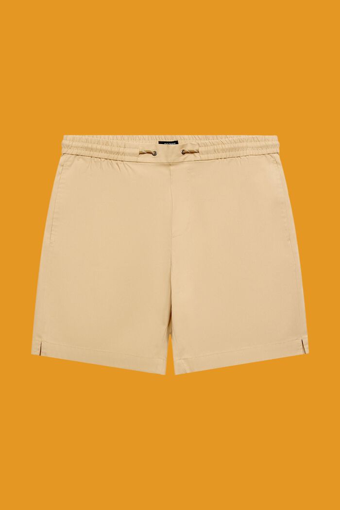 Pull-on-Shorts aus Baumwoll-Popelin