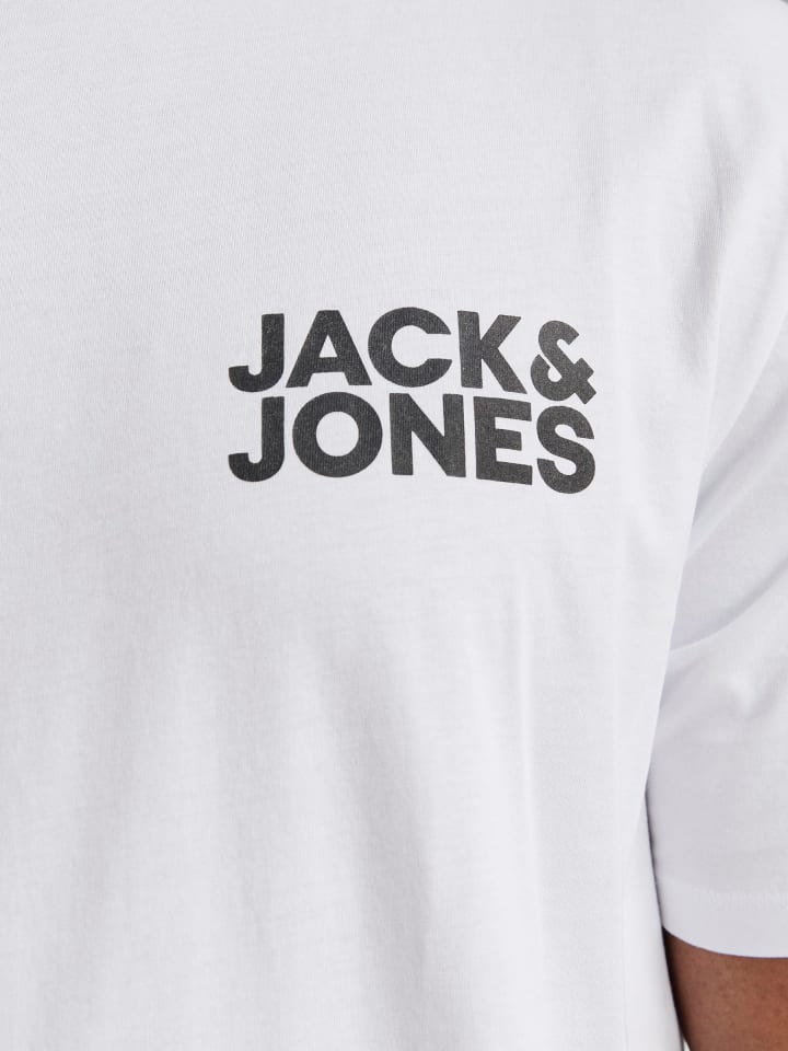 JACK & JONES PLUS T-shirt in White günstig kaufen