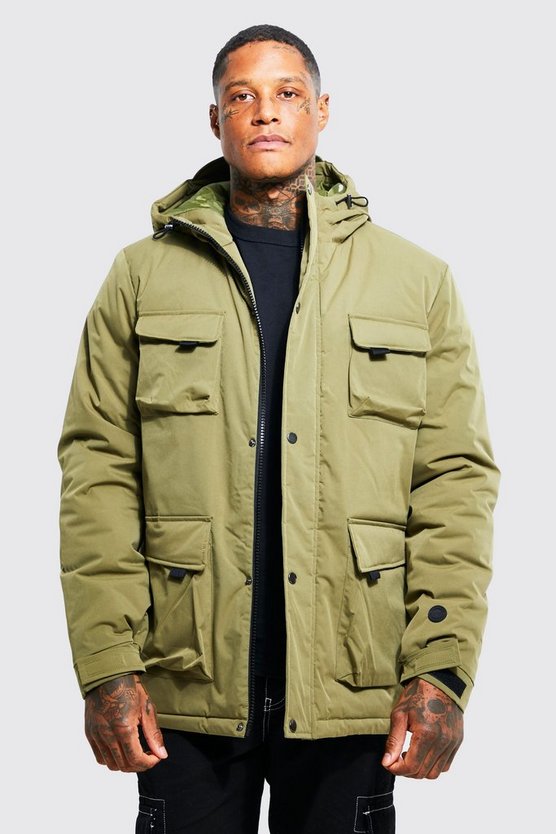 Smarter Parka mit 3D Taschen