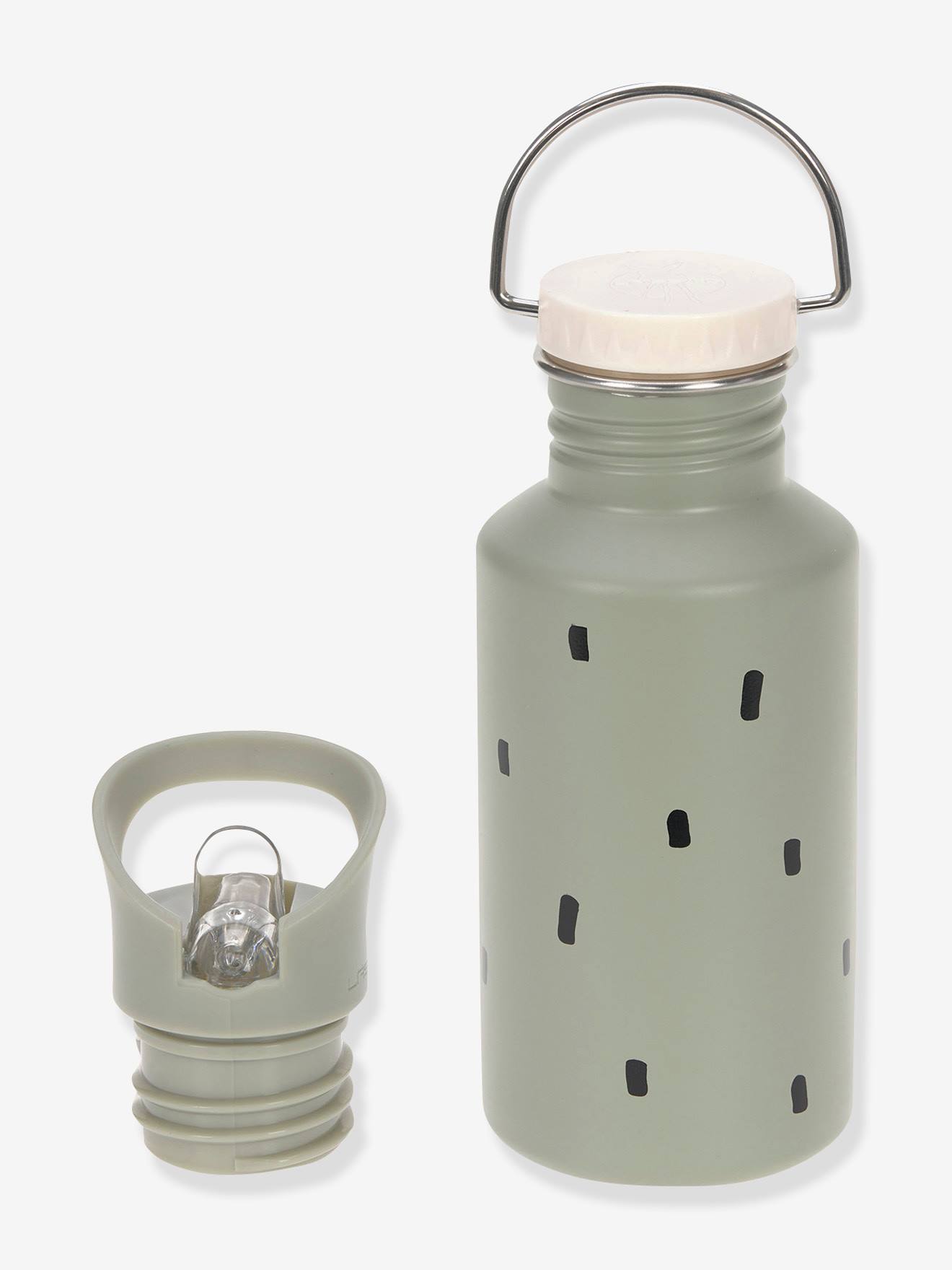 Gourdes LÄSSIG en inox happy prints olive