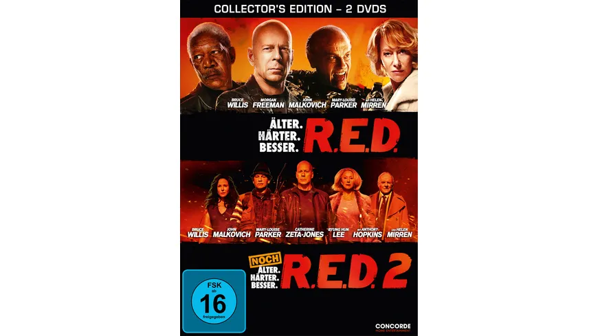 R.E.D. - Älter. Härter. Besser/R.E.D. 2 - Collector's Edition  [2 DVDs]