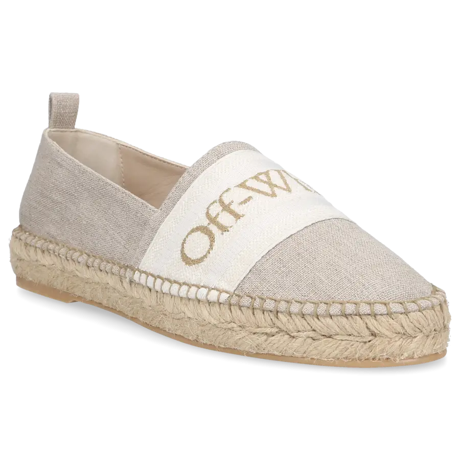 Off-White - Espadrilles OWIA259S Baumwolle - beige