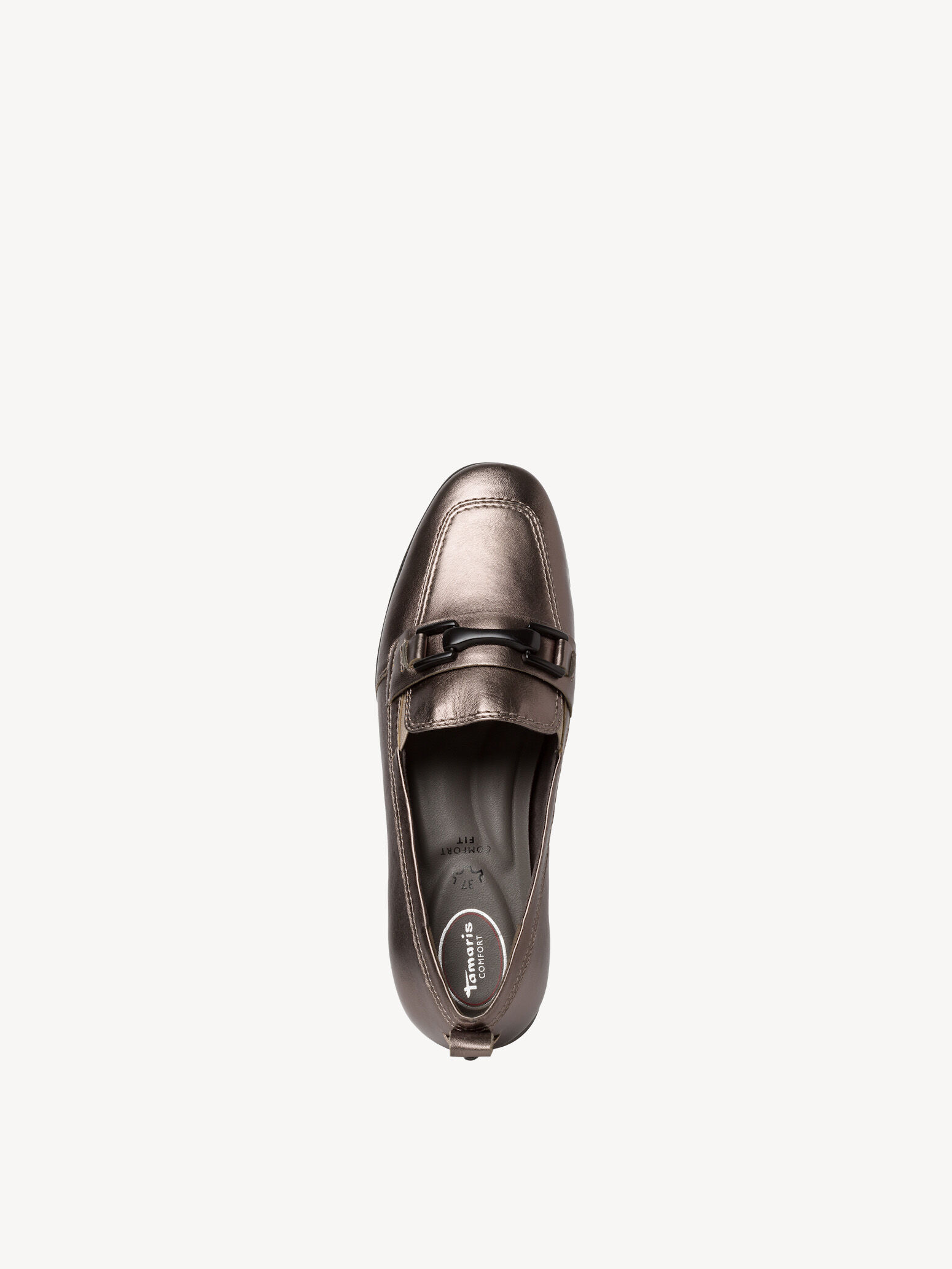 Slipper en cuir - métallique