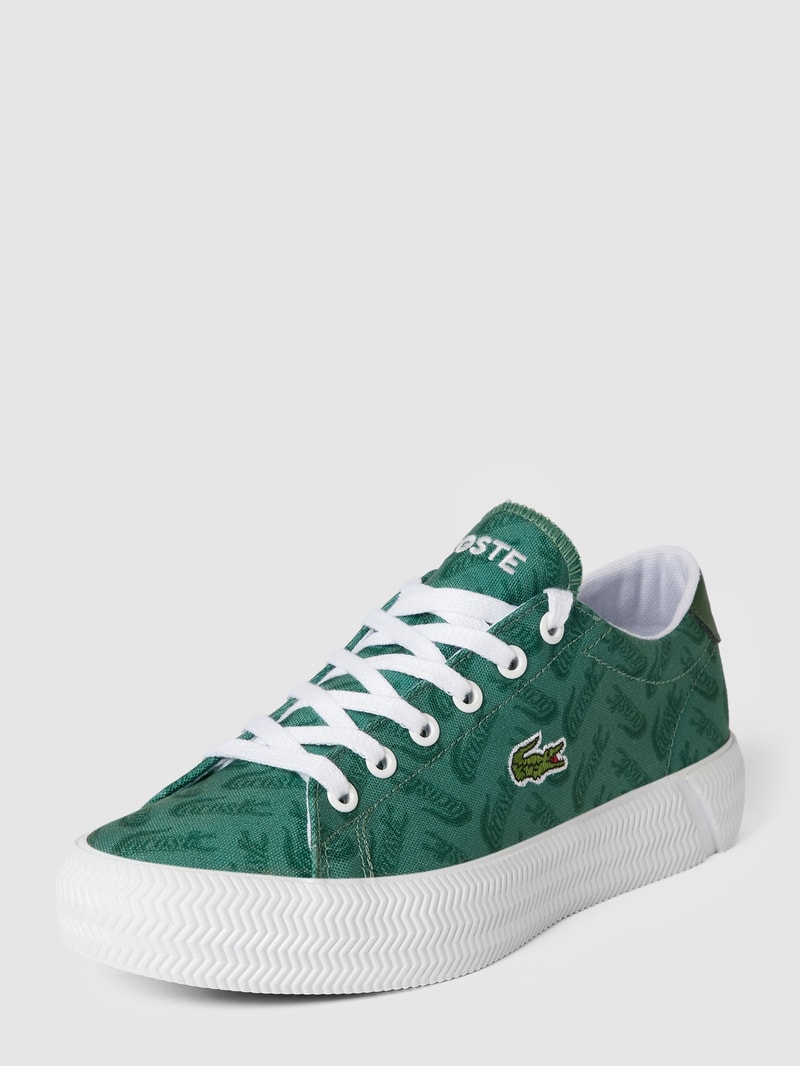 Sneaker mit Allover-Print Modell 'GRIPSHOT' in dunkelgrün