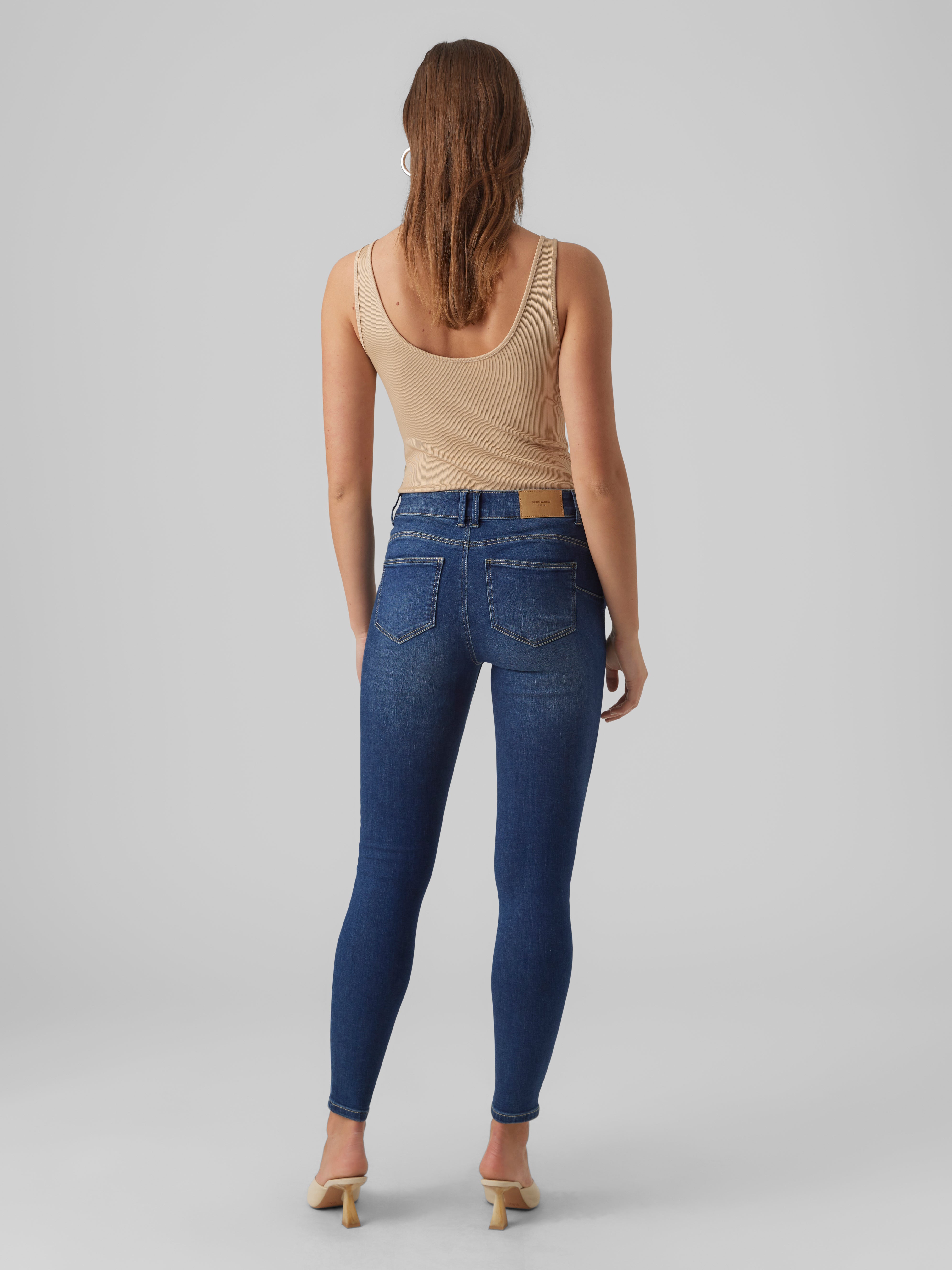VMSELA Mid Rise Slim Fit Jeans