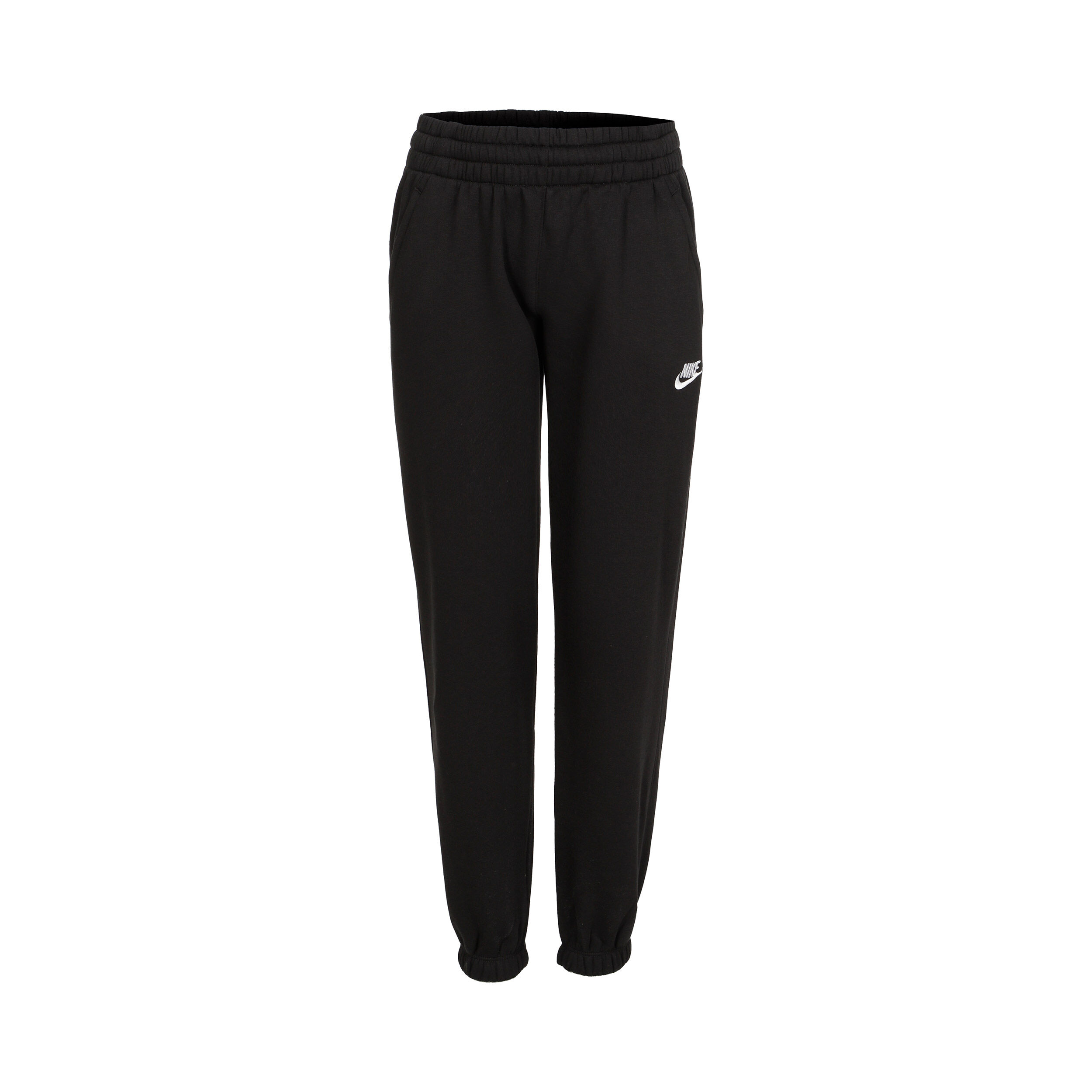 Club Fleece Loose Trainingshose Mädchen - Schwarz, Weiß