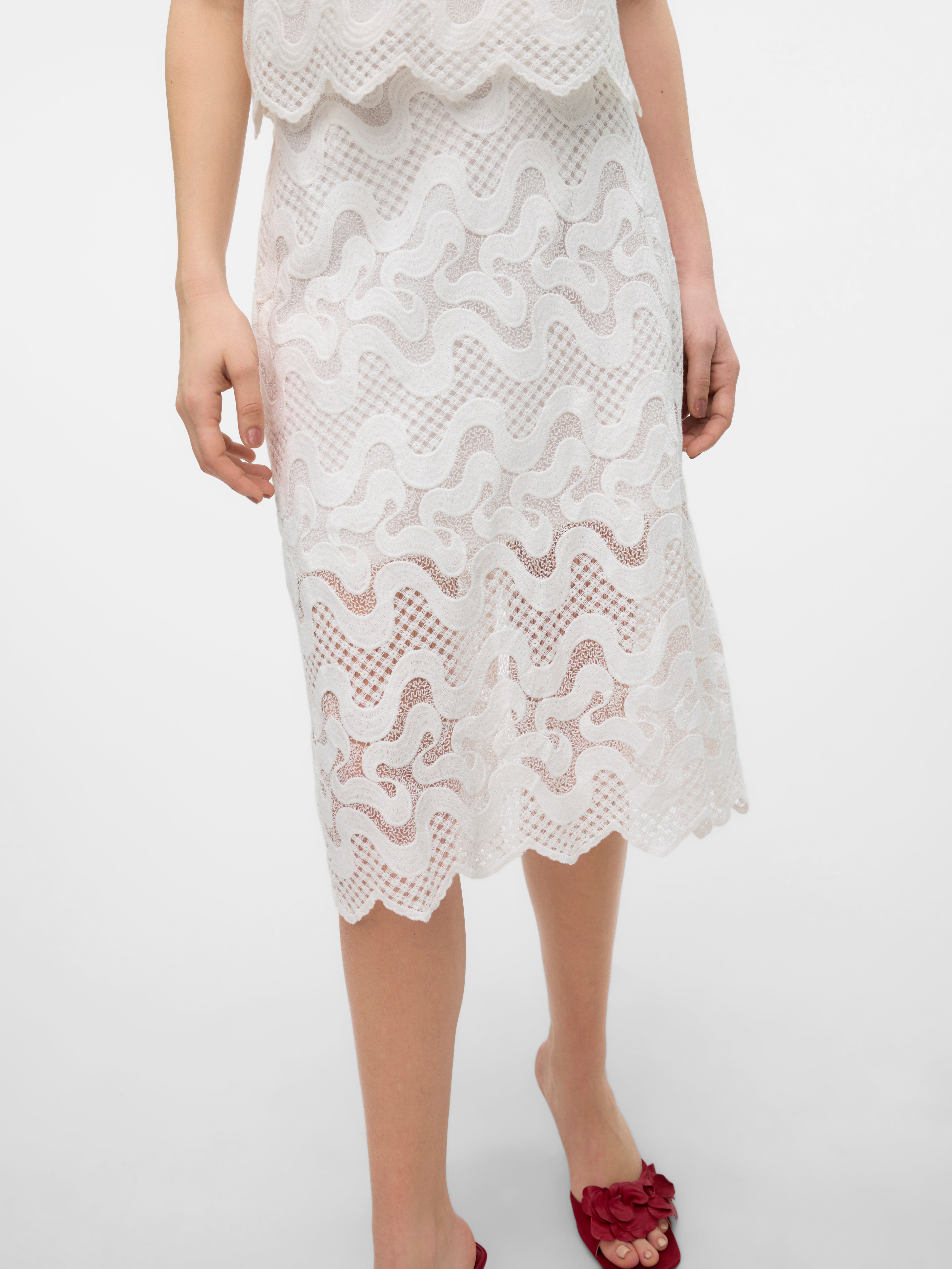 VMHANNE Hohe Taille Midirock